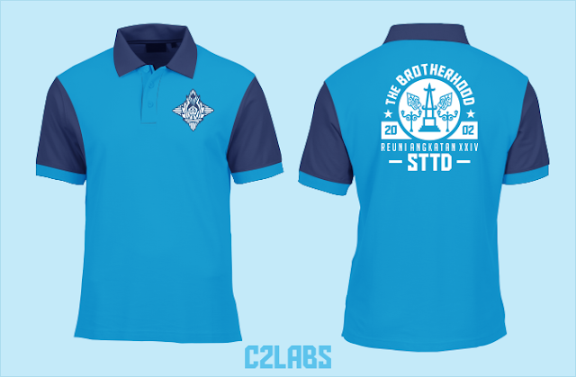 Kaos Kerah Reuni Polo Biru Shirt Wangki Bordir Komputer Dolan Nang Jogja 2020