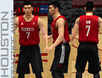 NBA 2K13 Houston Rockets Practice Away Jersey