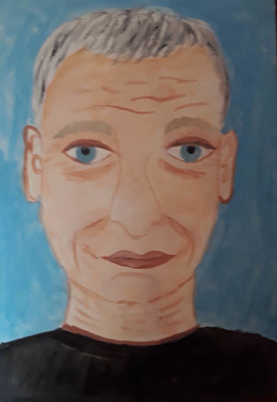 Создаем живописный портрет пожилого человека