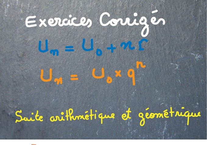 exercices corrigés suites arithmétiques géométriques pdf