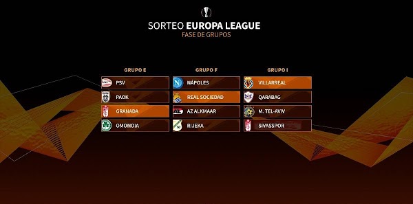 Europa League 2020/2021, Granada, Villarreal y Real Sociedad ya conocen a sus rivales
