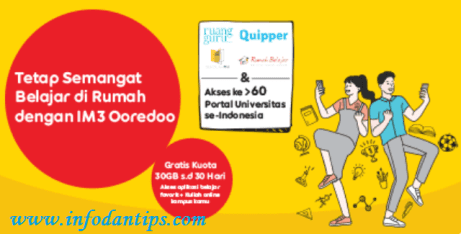 Gratis 30gb Kuota Edukasi Indosat Im3