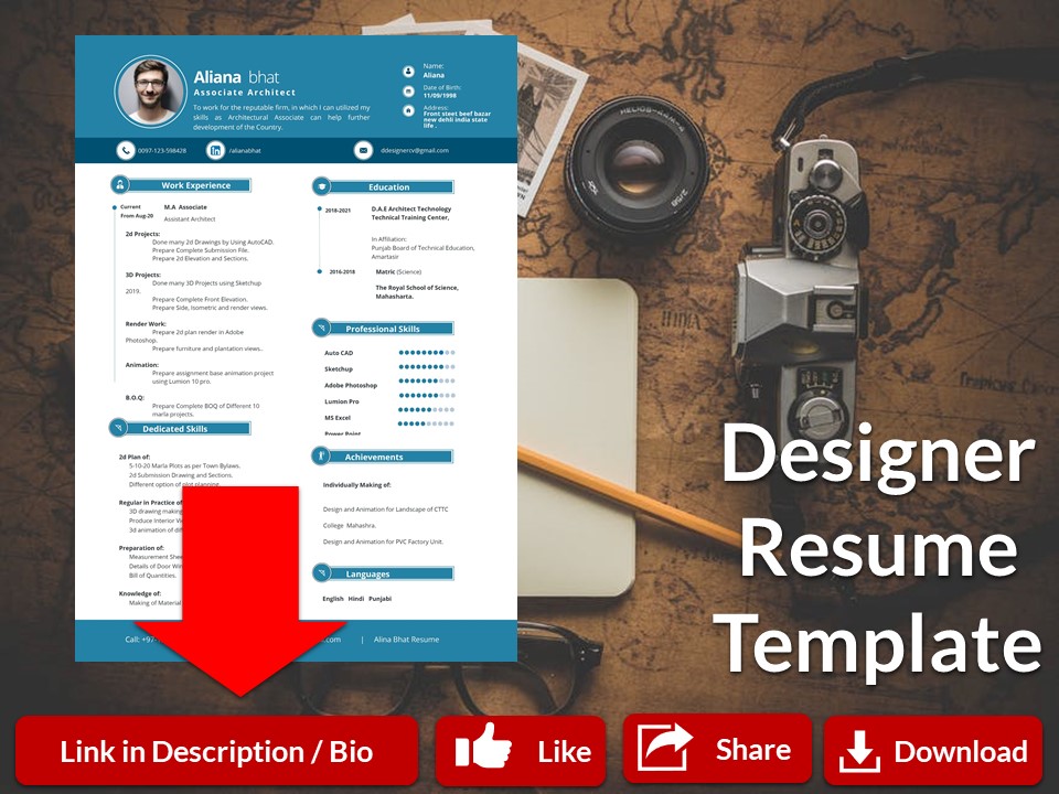 How To Make A Resume From Scratch On Word Graphic Designer Resume Template in Word | How to Make Best CV
