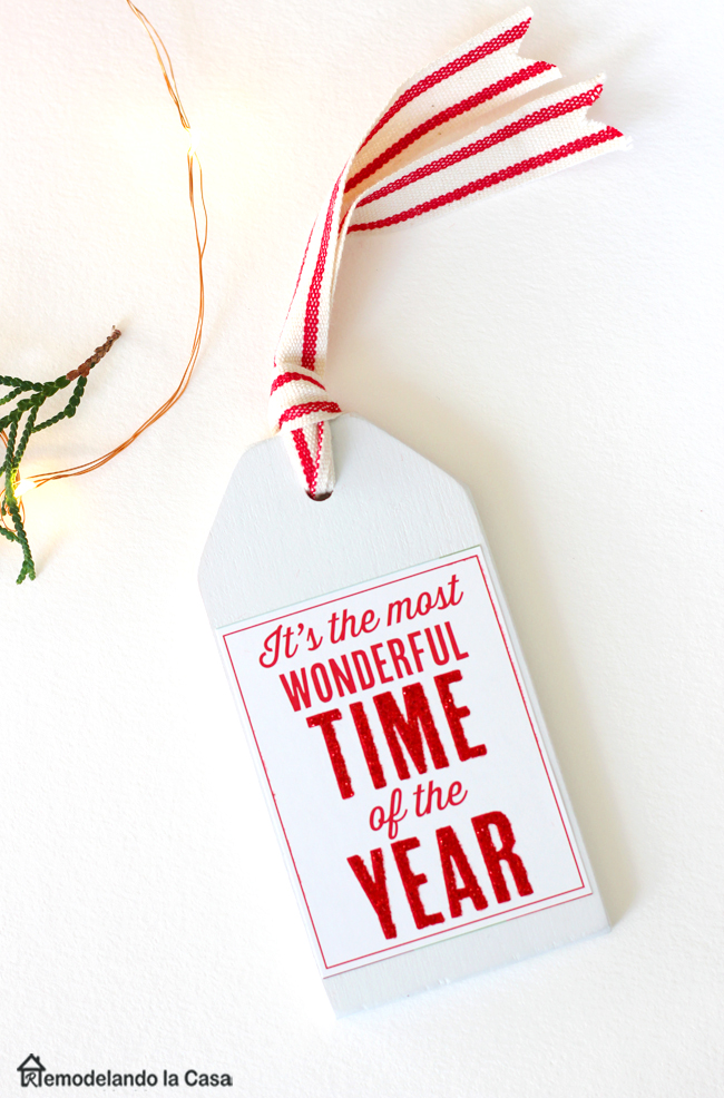 Honest Christmas Wooden Round Gift Tags