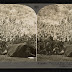 Serbians at outdoor theatre - Stereograph Card