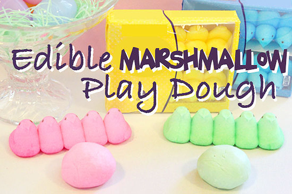 Edible Marshmallow Play Dough (Only 3 Ingredients!) - The Craft-at