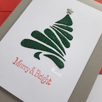 Time out challenges, Christmas card with stencil, STAMPlorations christmas tree stencil, Cutplorations CHristmas tree stencil, CAS  card, texture or glimmer paste stenciling, Quillish
