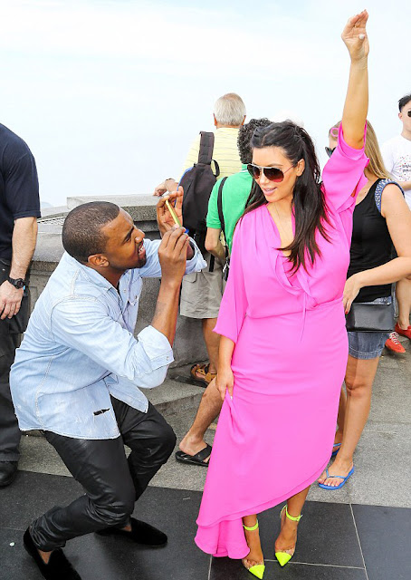Kim Kardashian Kanye West in brazil