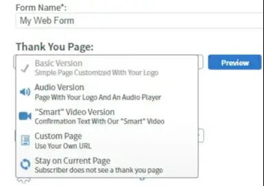เปลี่ยน custom thank you page ของคุณ