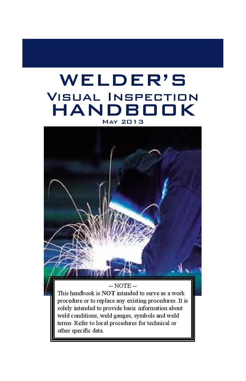 WELDER'S VISUAL INSPECTION HANDBOOKPDF