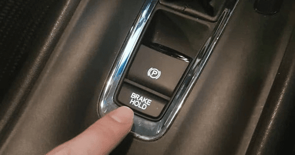How to use an automatic brake hold system in Honda HRV