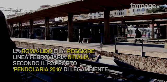 Viaggio sulla Roma-Lido (video)