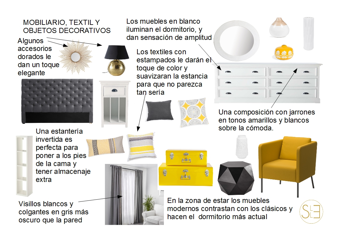 E-design . Dormitorio principal en Madrid | Se llama Estilo