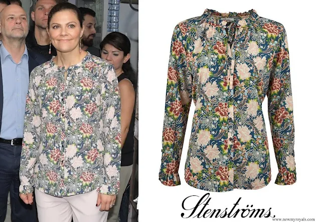 Crown Princess Victoria wore Stenstrom Feminine Silk Blouse