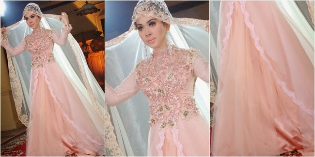 kebaya nikah syari modifikasi