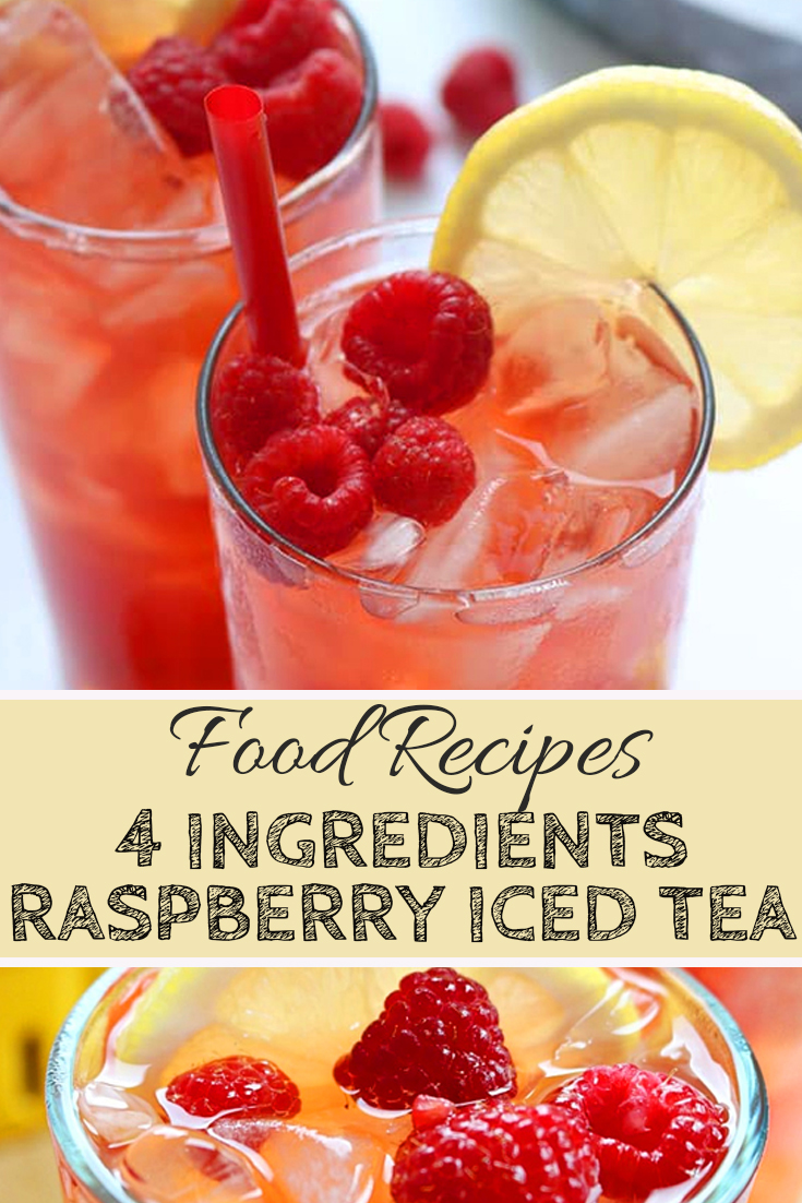 4 INGREDIENTS RASPBERRY ICED TEA Healthy Food