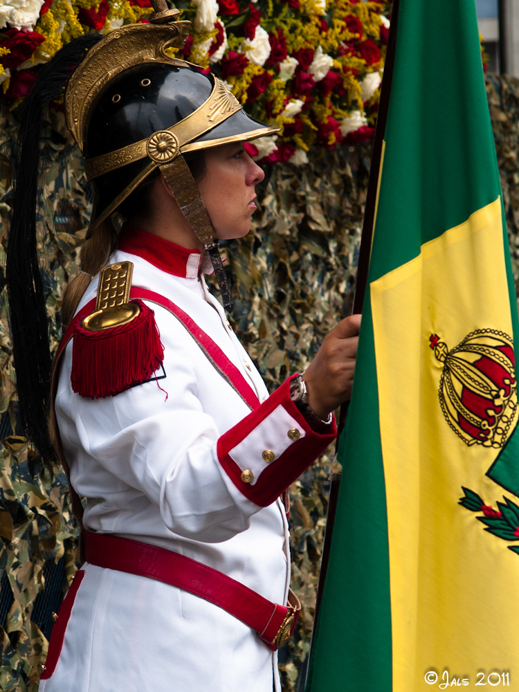 Brasil Curitiba Desfile dia de Tiradentes Praça de Tiradentes