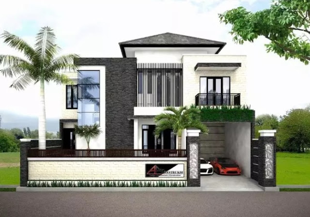 simple 2nd floor house front design