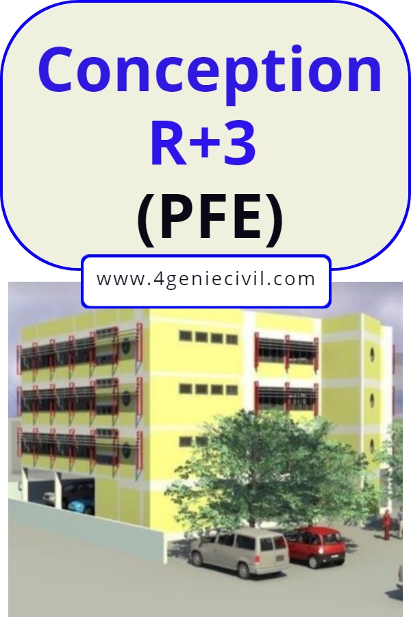 Conception immeuble bureaux R+3 - PFE