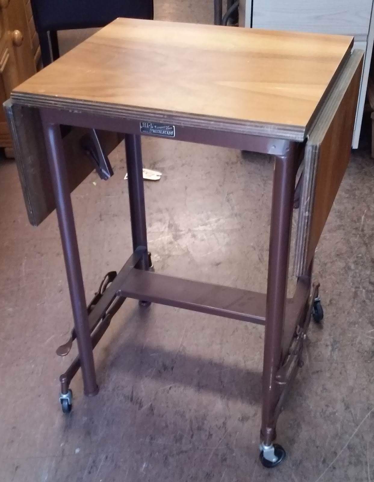 UHURU FURNITURE & COLLECTIBLES SOLD Vintage Typewriter Table 30