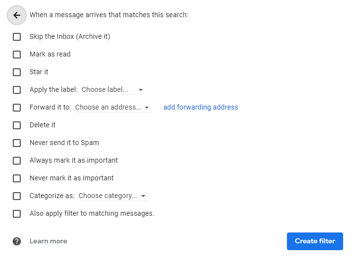 Time to Talk Tech In Gmail How to set up a rule example how to