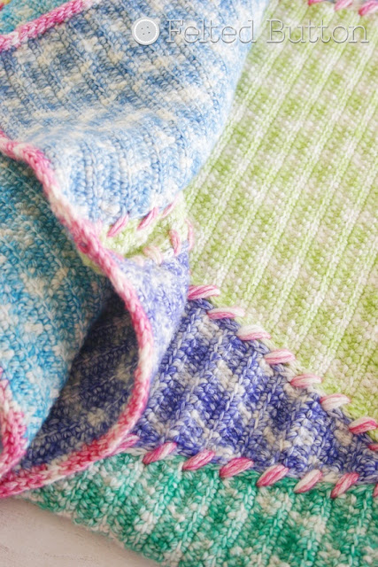 Sally Blanket crochet pattern by Susan Carlson of Felted Button