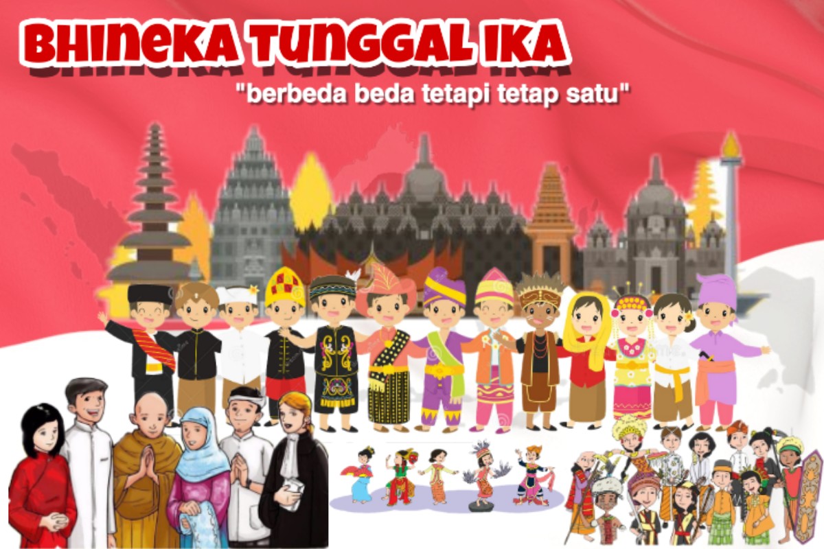 Desain poster "Bhineka tunggal ika"karya Dheva alieffiana