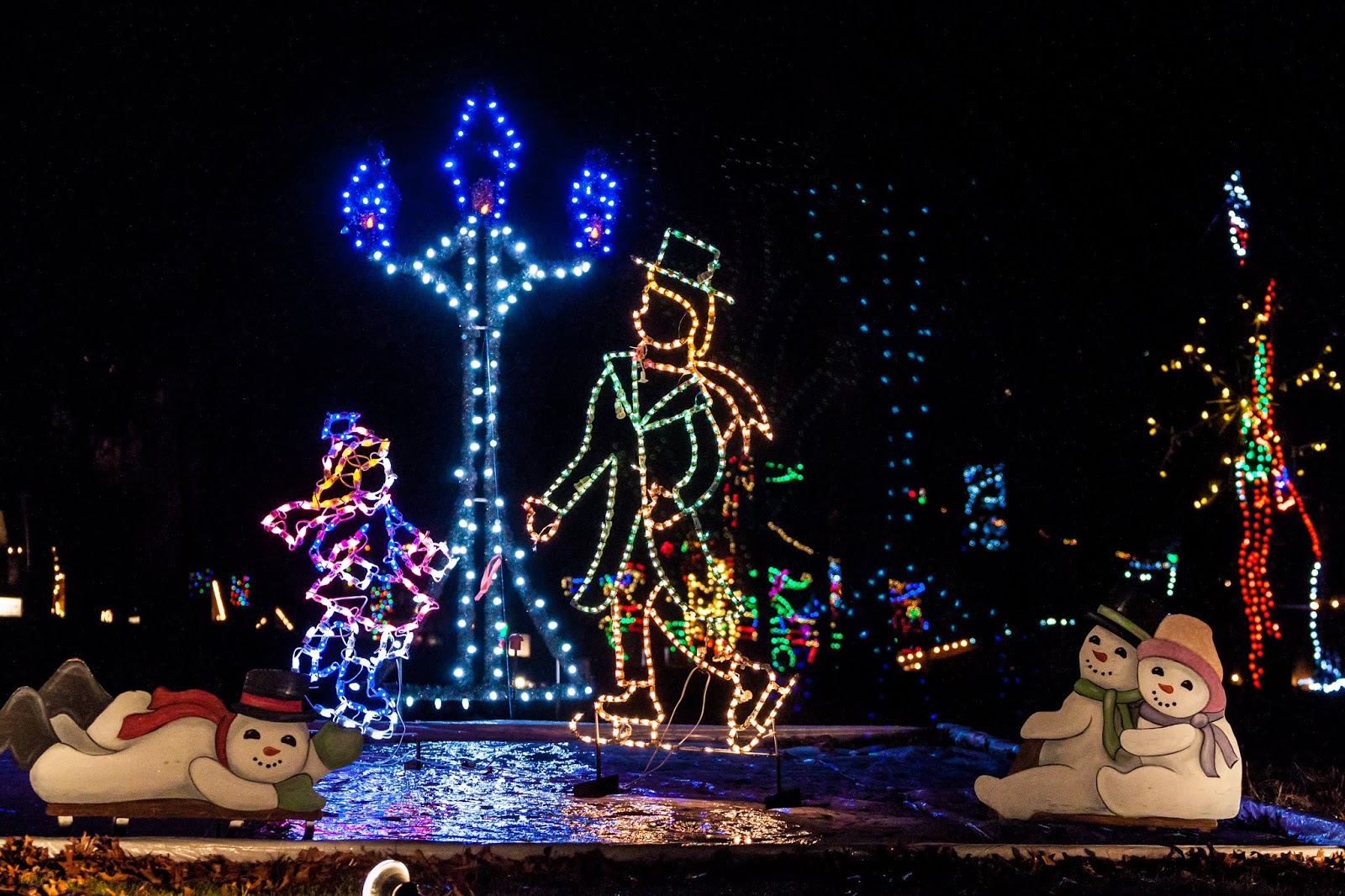 Summerset Boat Lifts Christmas Lights at the Lake of the Ozarks