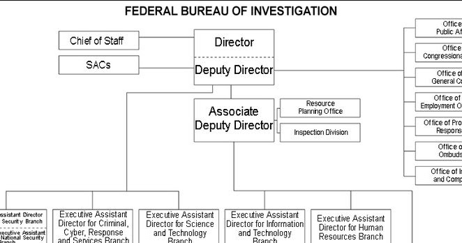 Fbi Organizational Chart