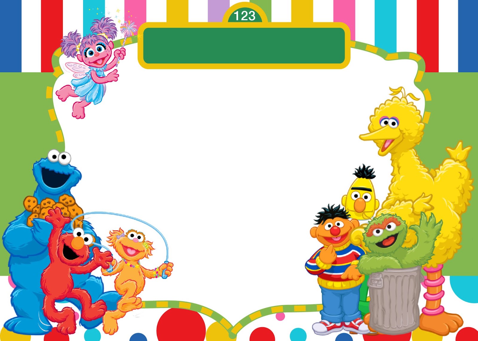 Sesame Street Birthday Invitation Freebie Friday