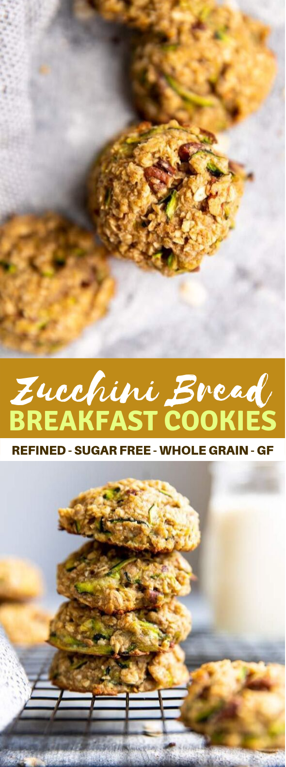 ZUCCHINI BREAD BREAKFAST COOKIES #vegetarian #glutenfree ZUCCHINI BREAD BREAKFAST COOKIES #vegetarian #glutenfree
