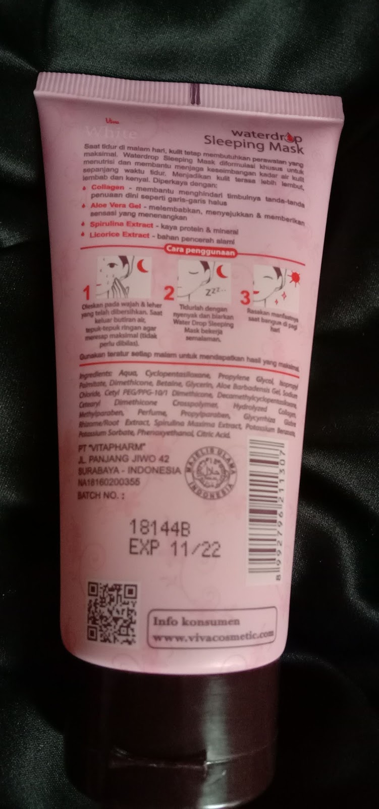 REVIEW VIVA SLEEPING MASK [di wajah berminyak] Ternyata Gini LOH