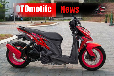 OTOMOTIF News Modifikasi  Honda Vario 125 dengan ban  besar 
