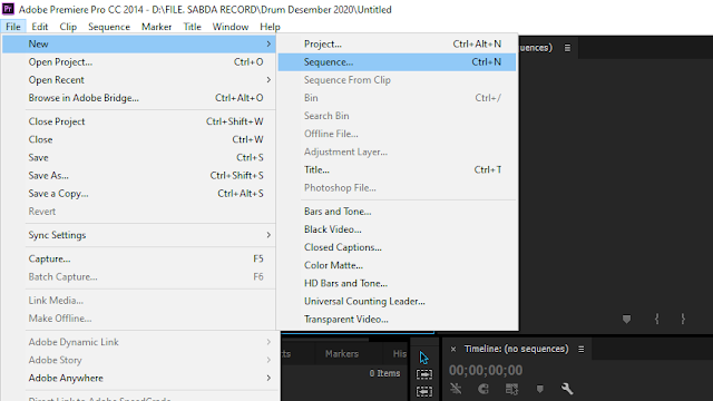 Cara Membuat Sequence yang Benar dan Tepat di Adobe Premiere Pro CC