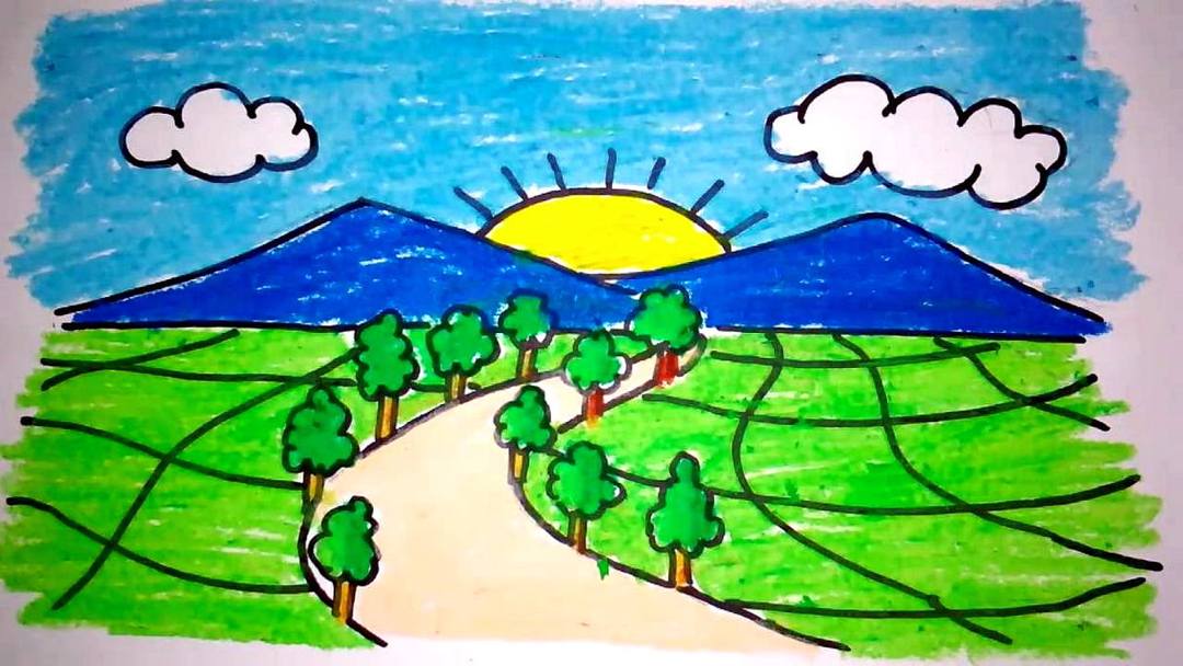 Gambar Pemandangan Alam Anak Tk Paud Berkualitas - IMAGESEE