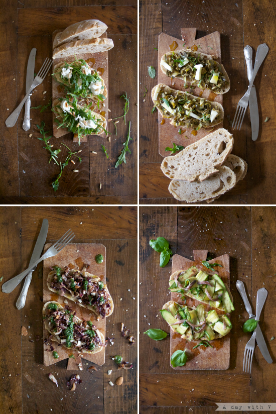 Pane, amore bruschette Bread, love