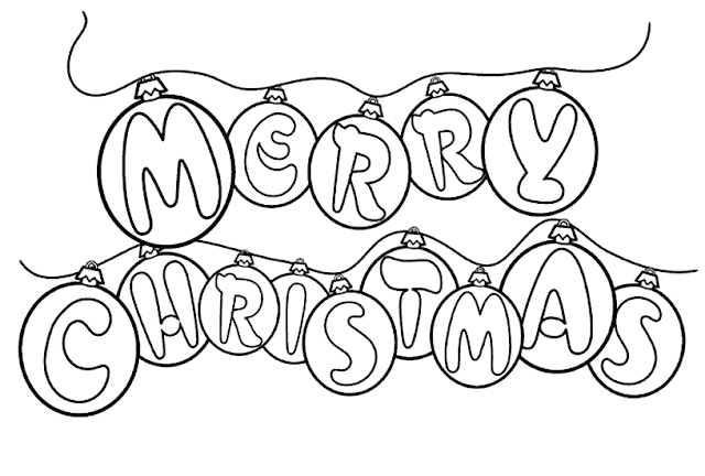 merry christmas coloring pages