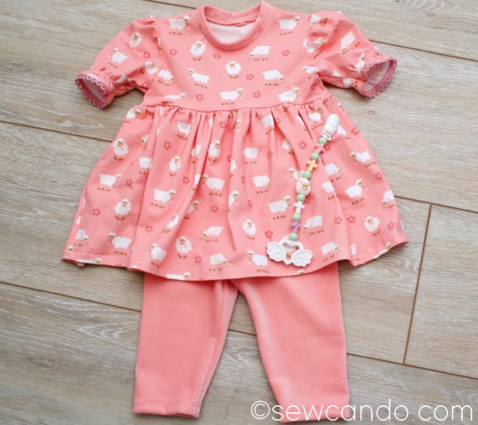 Sew Can Do My DIY'd Little Lamb Easter Baby Dress Set & Teether