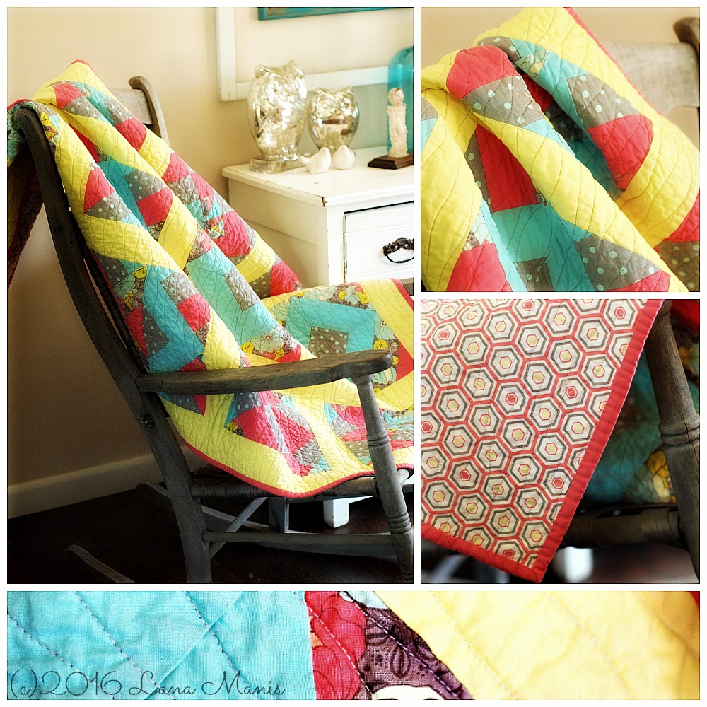 Honeysuckle Lane Machine Quilted Lap Quilt