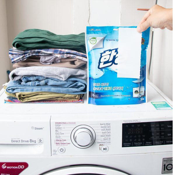Giấy giặt quần áo Hàn Quốc Han Jang ( 10 Tờ / 1 Túi)