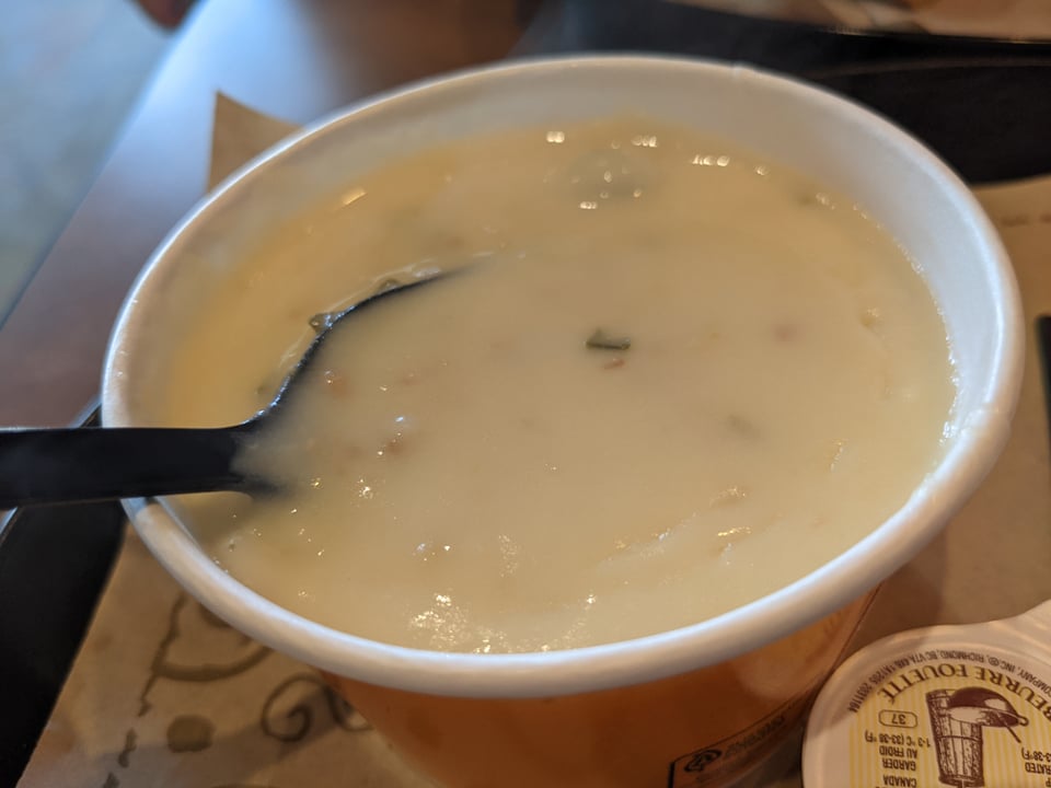 Adorable Fluff Zoup. Turkey Bacon Club and Baked Potato Soup Review.
