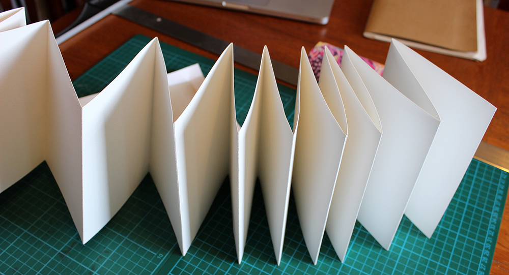 Making a Concertina Sketchbook Words & Pictures