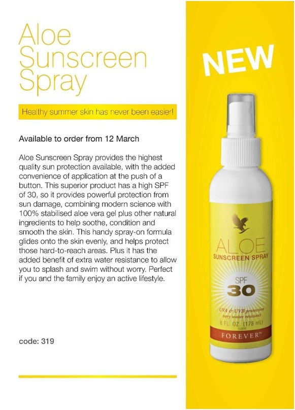 Aloe Vera Healthy Beauty Aloe Vera Sun Tan Lotion Spray on LAUNCHED TODAY