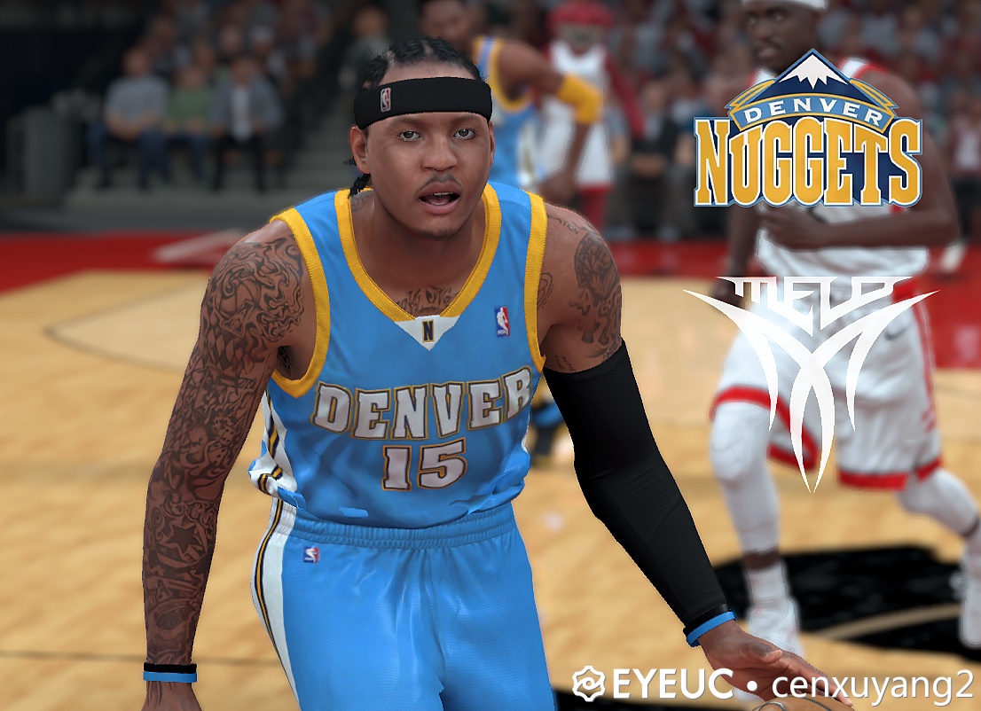 Carmelo Anthony Cyberface and Body Model Nuggets Version