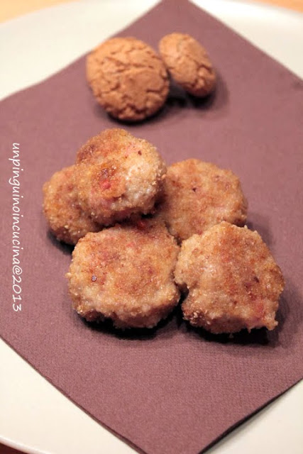 polpette con mortadella e amaretti