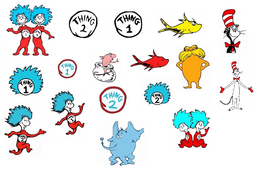digitalfil Dr Seuss svg,cut files,silhouette clipart,vinyl files