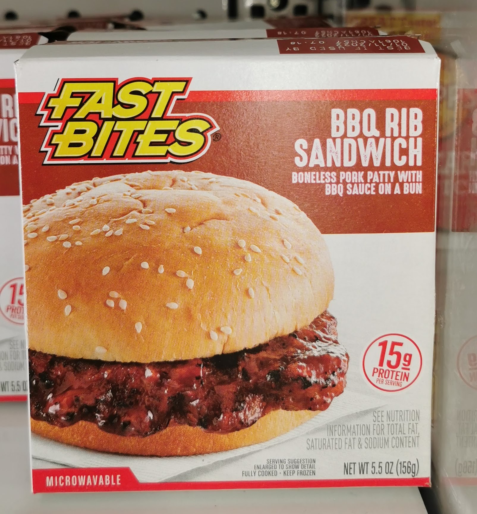 Fast Bites BBQ Rib Sandwich (Dollar Tree)