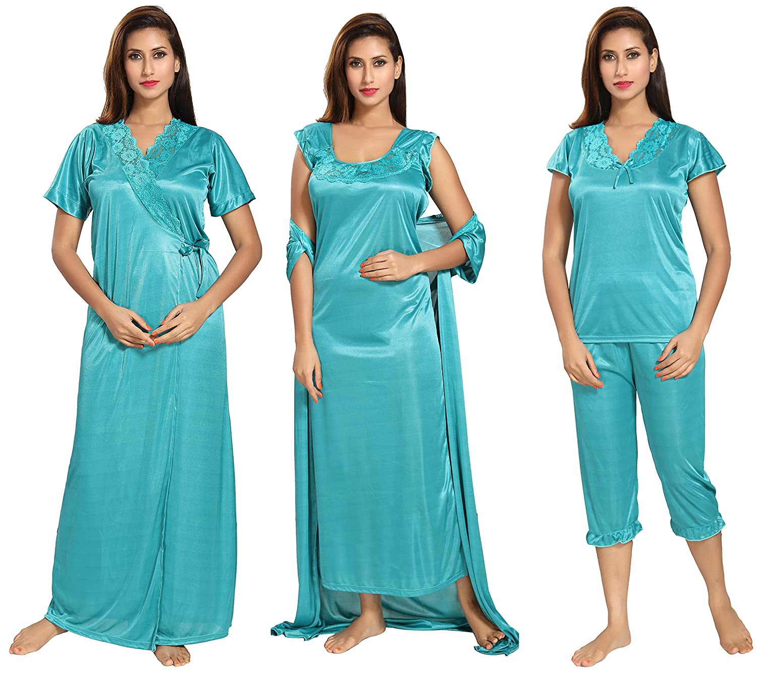 Best 50 satin nighty combo sets | Top Most Best Selling Product Collection