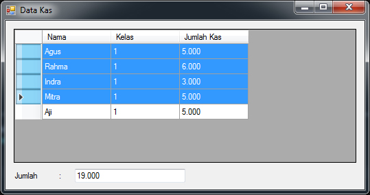 Cara Menjumlahkan Isi Cells Datagridview Yang Terpilih Di Vb Net Broagus
