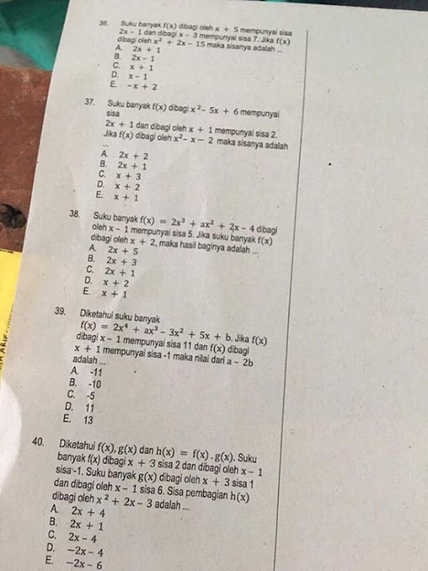 Contoh Soal Soal Uas Matematika Peminatan Kelas 11 Contoh Soal Soal Uas Matematika Peminatan Kelas 11